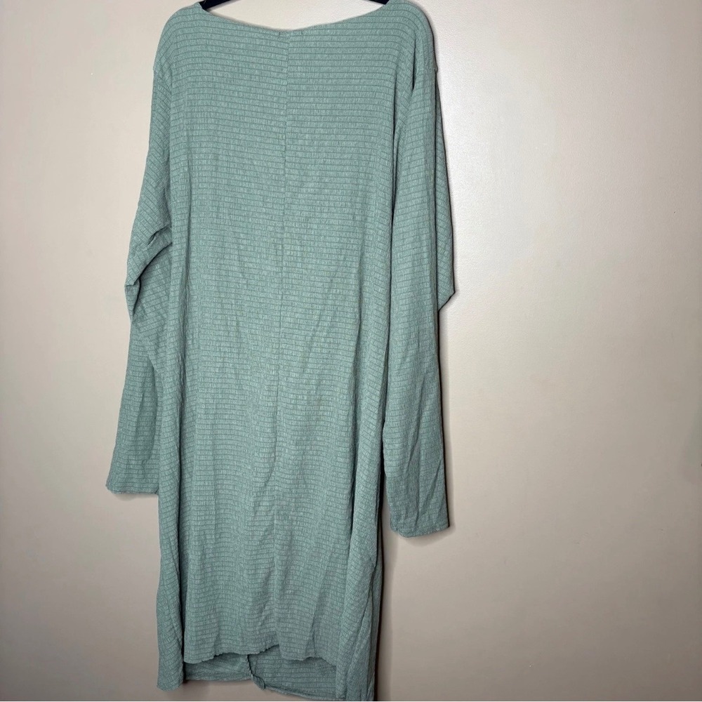 PrettyLittleThing Plus Sage Textured Wrap Front Dress US 22 NEW Date Night Party - Picture 7 of 7